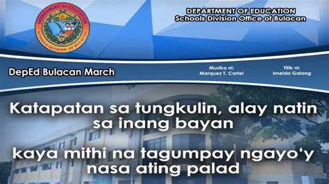 deped bulacan march lyrics